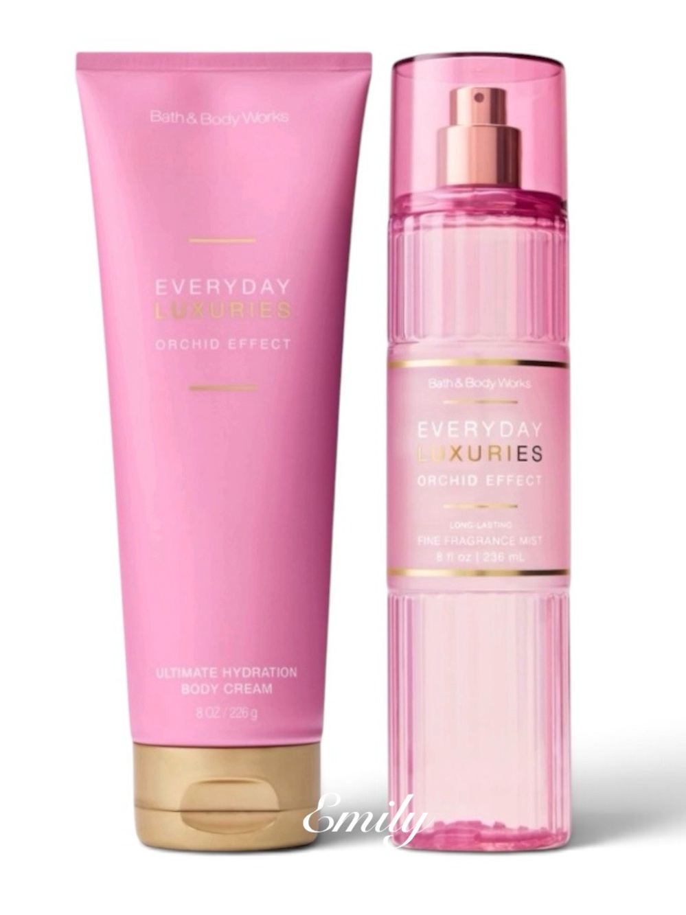 New! ORCHID EFFECT Body Cream & Mist Spray Everyday Luxuries Set